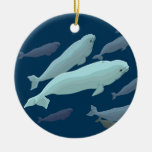 Ornamentos de las ballenas de la beluga y regalos  adornos
