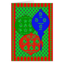 Ornamentos de Scherenschnitte Tarjeta