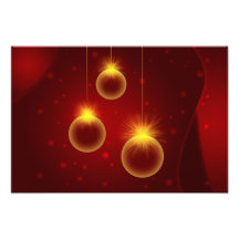 Ornamentos del navidad que brillan intensamente co impresiones fotograficas