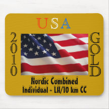 Oro 2010 de los E.E.U.U. (nórdicos combinados) Tapete De Ratón