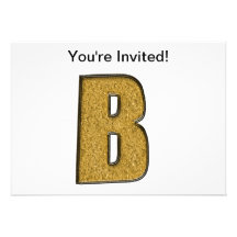 Oro B de Bling Invitación Personalizada