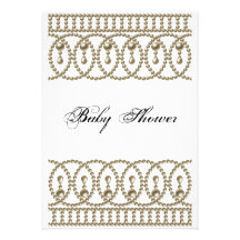 Oro blanco de la invitación de la fiesta de bienve