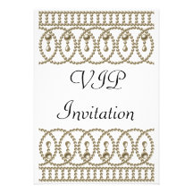 Oro blanco VIP de la invitación de la fiesta de cu