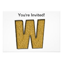 oro bling W Invitacion Personal