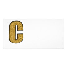 Oro C de Bling Tarjetas Fotograficas