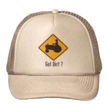Oro conseguido del tractor de la suciedad gorros bordados