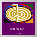 Oro de CHOKURAY - símbolo básico de Reiki Posters