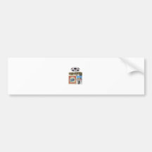 Oro de la colección de sello pegatina de parachoque