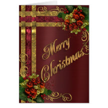Oro de la tarjeta de la elegancia del navidad y Vi