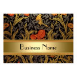 Oro de William Morris de la impresión del vintage  Plantillas De Tarjetas De Visita