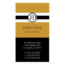 Oro del colgante de YourJobTitle Plantilla De Tarjeta Personal