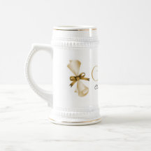 Oro del diploma de la graduación taza de café