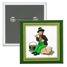 Oro del Leprechaun Pins