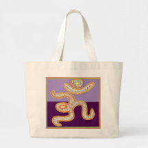 Oro del mantra de OM en el azul de Havenly Bolsa Lienzo