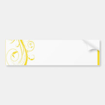 oro elegante pegatina de parachoque