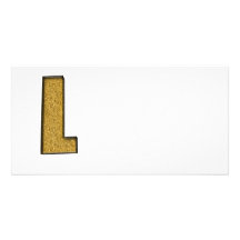 Oro L de Bling Tarjetas Con Fotos Personalizadas