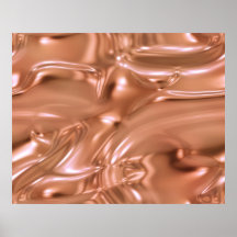 Oro orgánico del rosa del doblez de hoja del metal poster