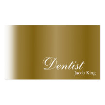 Oro simple de la tarjeta de visita del Orthodontis