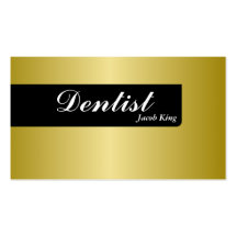 Oro simple de la tarjeta de visita del Orthodontis