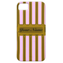 Oro y casamata ID™ del iPhone 5 de las rayas del r iPhone 5 Case-Mate Protector