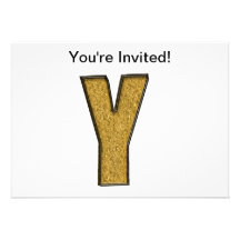 Oro Y de Bling Invitación Personalizada