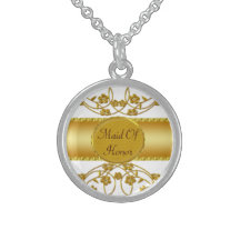 Oro y monograma floral blanco del boda pendientes personalizados