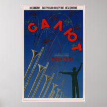 Orquesta soviética Utesov 1944 del jazz del estado Posters