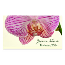 Orquídea rayada tarjetas de negocio
