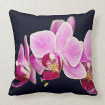 Orquídea rosada fucsia almohadas