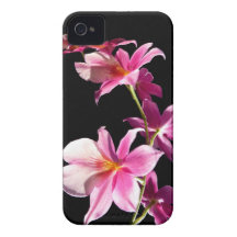 Orquídea rosada iPhone 4 protector