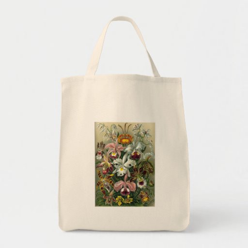 Orquídeas del vintage bolsa