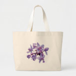 Orquídeas púrpuras con rocío bolsa