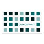 ORTHODONTIST (cuadrados de la MOD) Tarjeta De Negocio
