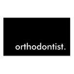 orthodontist. plantilla de tarjeta de negocio