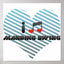 Oscilación de Manding Posters