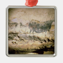 Oscile la pintura de una vaca negra, c.17000 A.C. Adornos