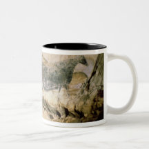 Oscile la pintura de una vaca negra, c.17000 A.C. Tazas
