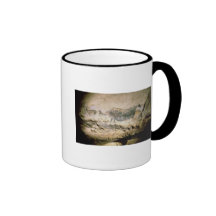 Oscile la pintura de una vaca negra, c.17000 A.C. Taza