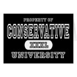 Oscuridad conservadora de la universidad tarjetón