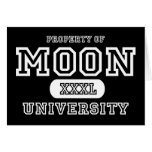 Oscuridad de la universidad de la luna tarjetas