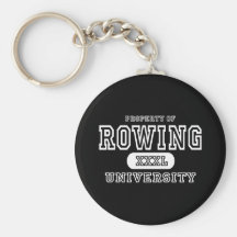 Oscuridad de la universidad del Rowing Llavero Personalizado