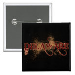 Oscuridad del botón de Delaware del Grunge de la s Pin