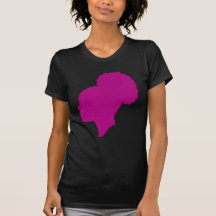 Oscuridad del camafeo de Fuscia Camiseta