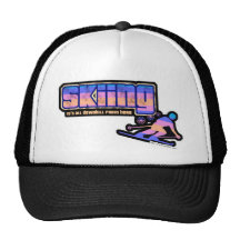 Oscuridad del estilo del esquí del vintage gorras de camionero