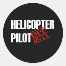 OSCURIDAD FUERA DE SERVICIO DEL PILOTO DEL HELICÓP PEGATINAS REDONDAS