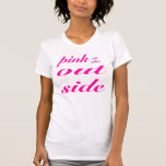 oscuridad rosada del exterior dentro camiseta