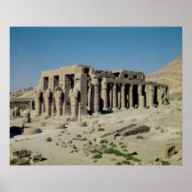Osiride figura Ramesses II que flanquea las parede Posters