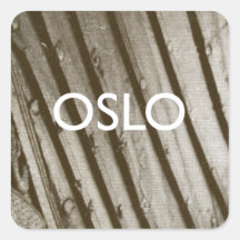 Oslo Calcomanías Cuadradass