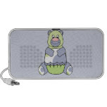 Oso azul y verde de Polkadot Altavoz De Viaje