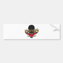 Oso BRITÁNICO Pegatina De Parachoque